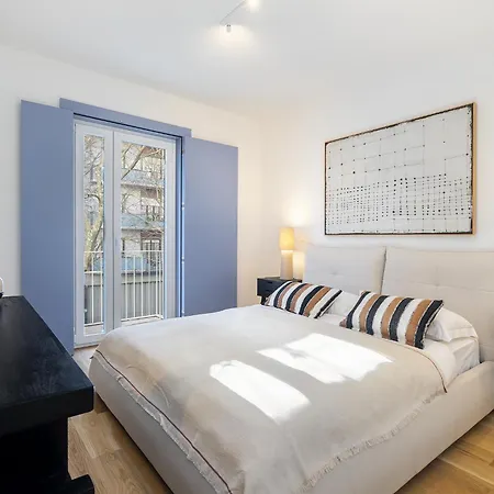 Alcantara Blue Flats