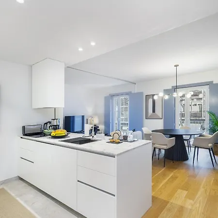 Alcantara Blue Flats